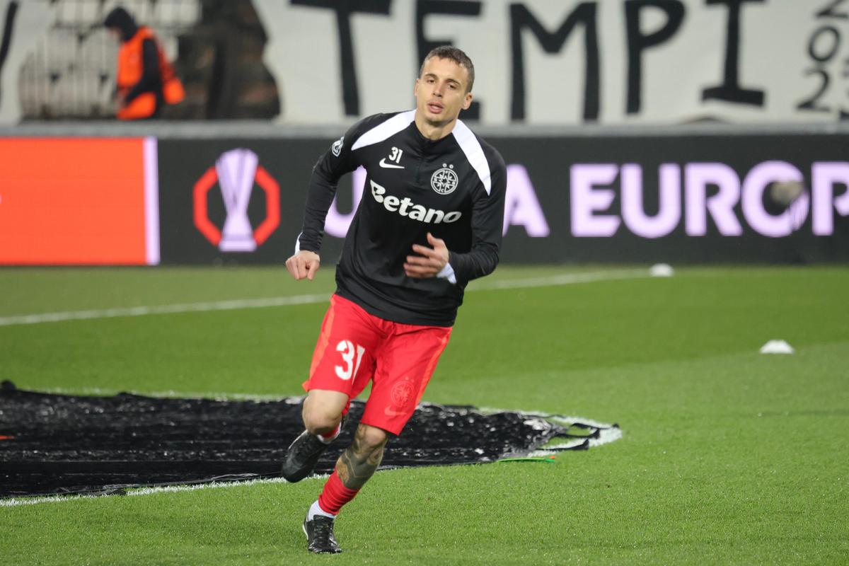 PAOK - FCSB » Imagini de la încălzire