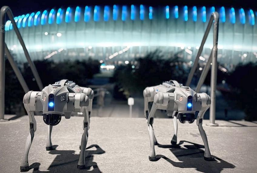 Câinii-robot K9-X, într-o demonstrație a poliției mexicane