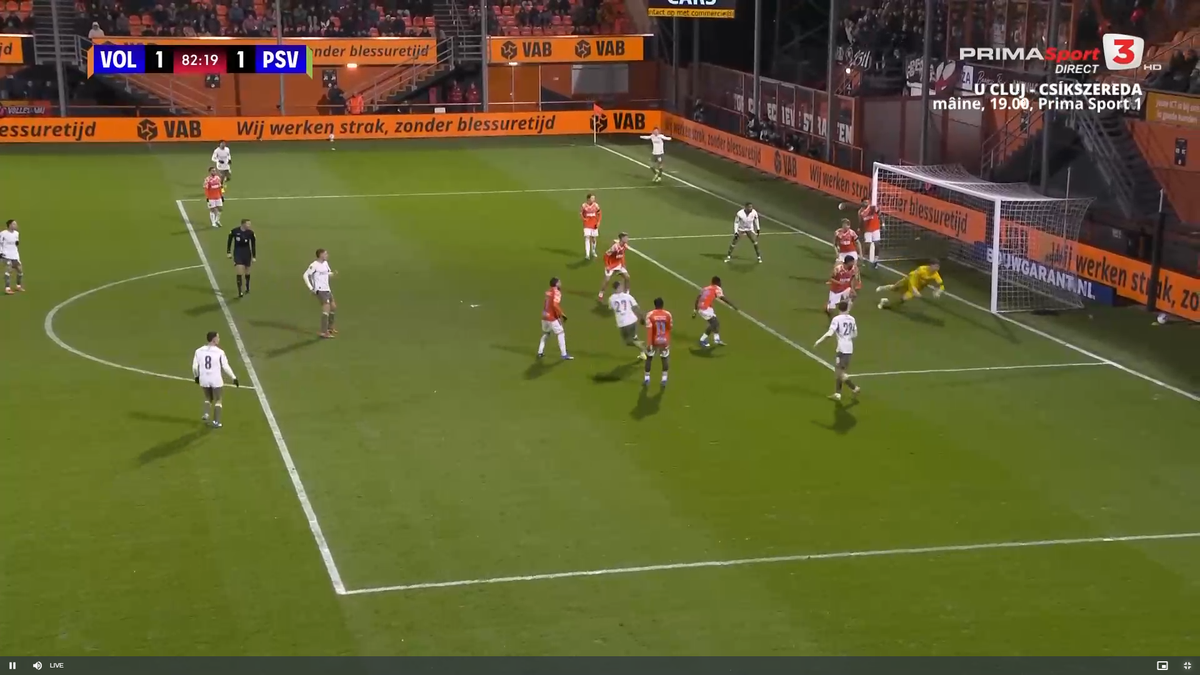 Dennis Man, gol în FC Volendam - PSV