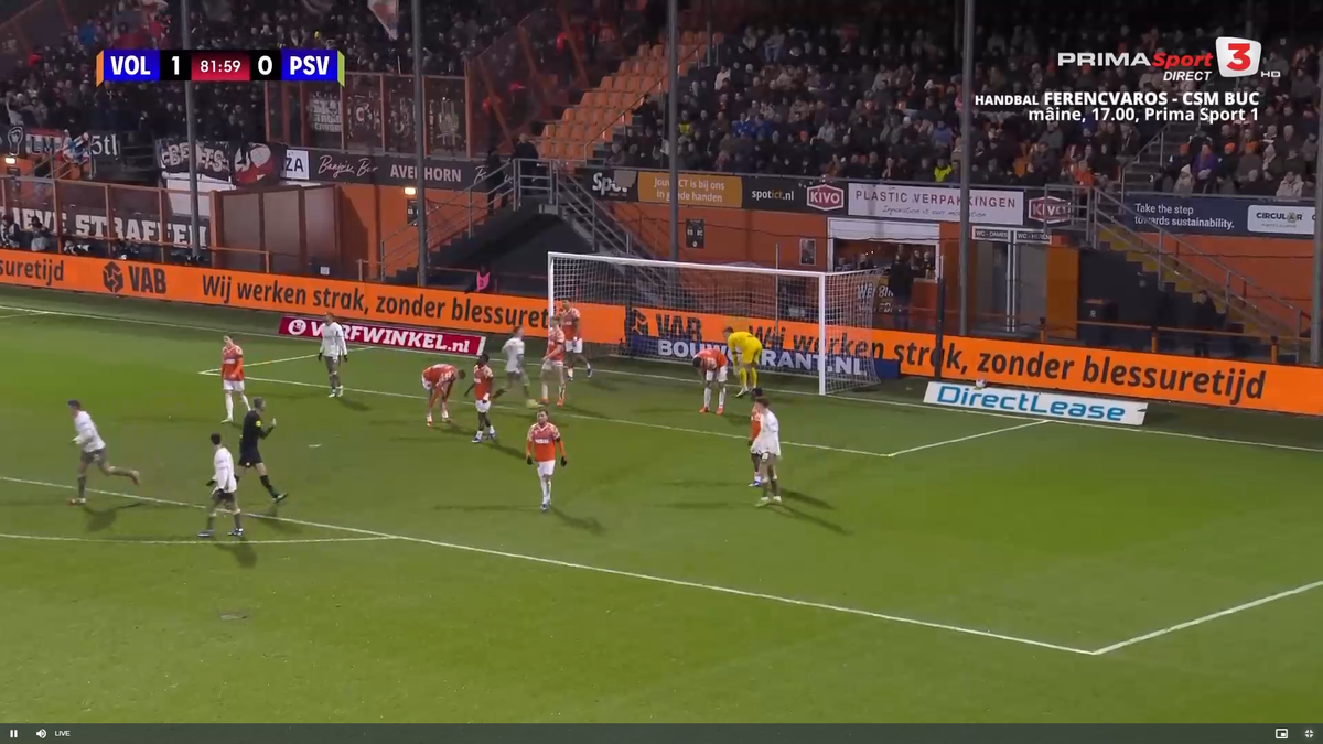 Dennis Man, gol în FC Volendam - PSV