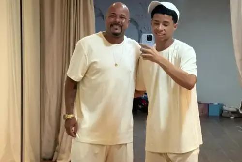 Wesley Lopes și fiul său, Yuri // foto: Instagram