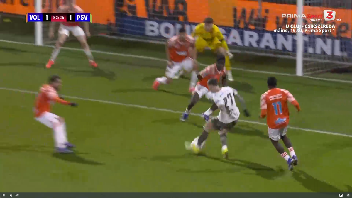 Dennis Man, gol în FC Volendam - PSV
