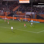 Dennis Man, gol în FC Volendam - PSV // FOTO: captură Prima Sport