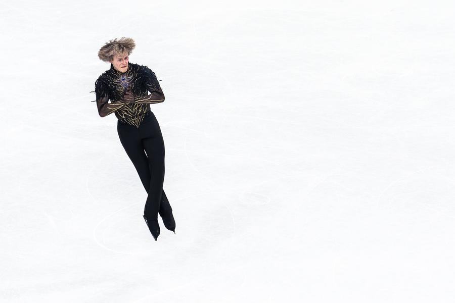 Ilia Malinin plutind pe gheață FOTO Imago Images Va prezenta Ilia Malinin cea mai grea săritură din patinaj?