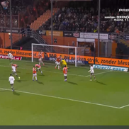 Dennis Man, gol în FC Volendam - PSV // FOTO: captură Prima Sport