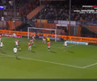 Dennis Man, gol în FC Volendam - PSV // FOTO: captură Prima Sport