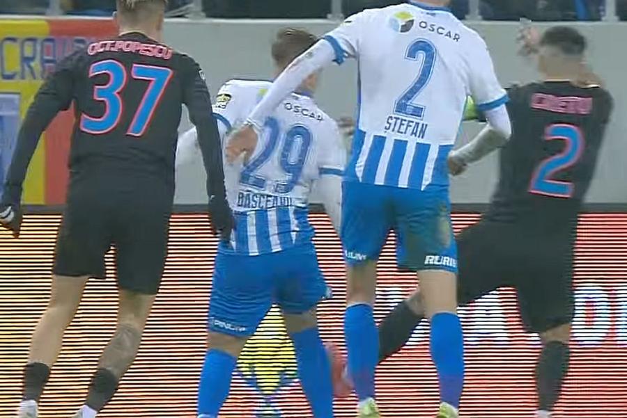 Crețu nu îl lovește din plin pe adversar Universitatea Craiova contraatacă după 2-2 cu FCSB: „Crețu trebuia eliminat!” » Expertul contactat de GSP a tranșat faza