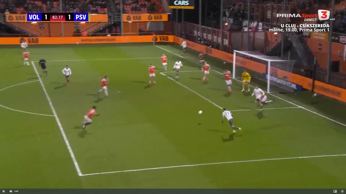 Dennis Man, gol în FC Volendam - PSV