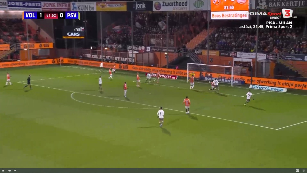 Dennis Man, gol în FC Volendam - PSV