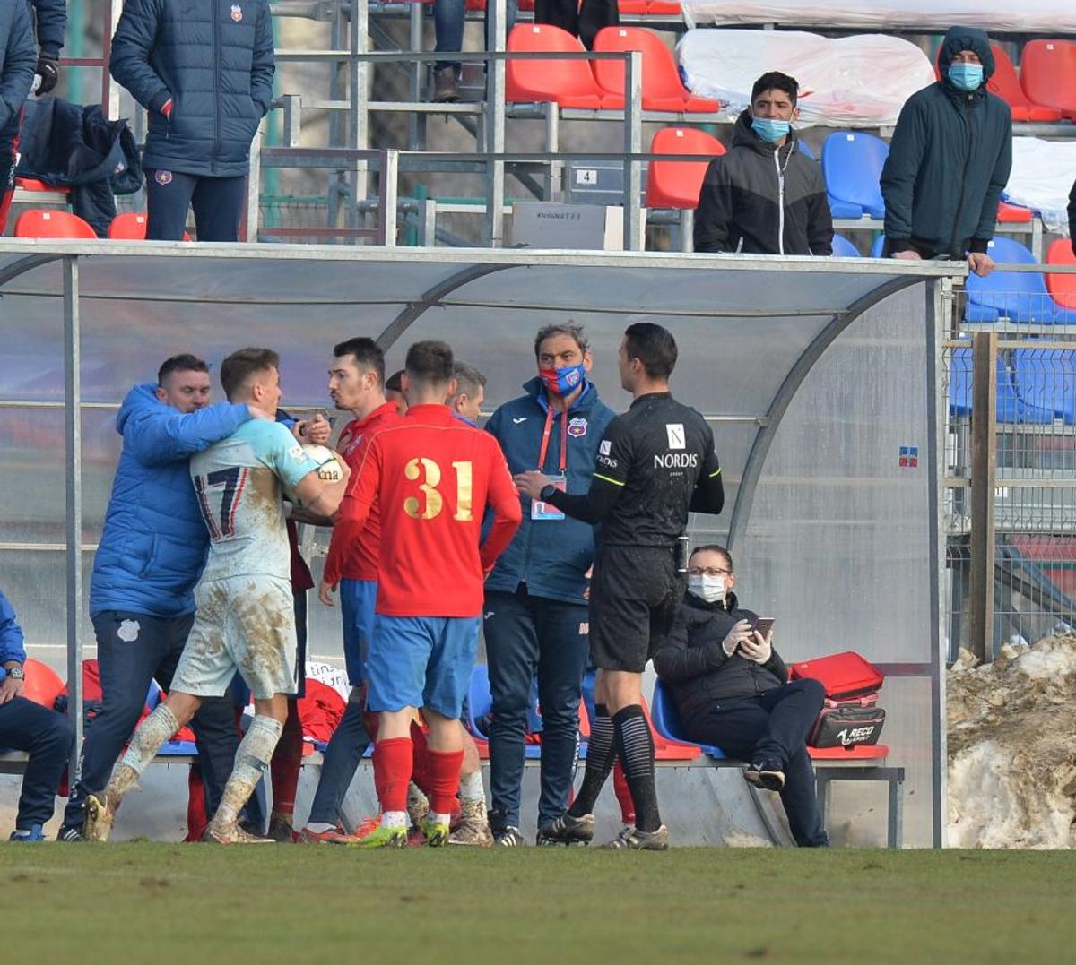 VIDEO Octavian Popescu, pus la punct de căpitanul rivalei CSA: „Figuri și o aroganță de neînțeles. Nu l-am văzut azi, nu are chef de Liga 3. Am discutat cu el în privat”