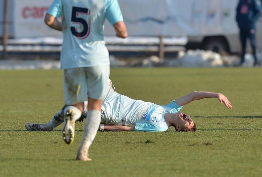 Octavian Popescu accidentat în CSA Steaua - FCSB 2
