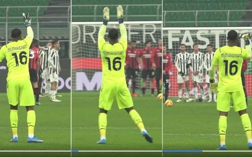 Mike Maignan (26 de ani), portarul lui AC Milan, a oferit faza meciului cu Empoli, câștigat cu 1-0 de liderul din Serie A.