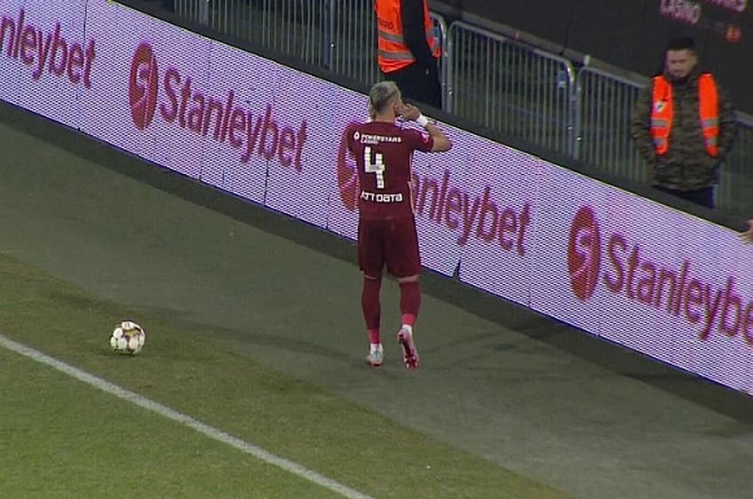 CFR Cluj - U Cluj 4-0 » Cristi Manea (25 de ani) a provocat galeria adversă în finalul derby-ului.