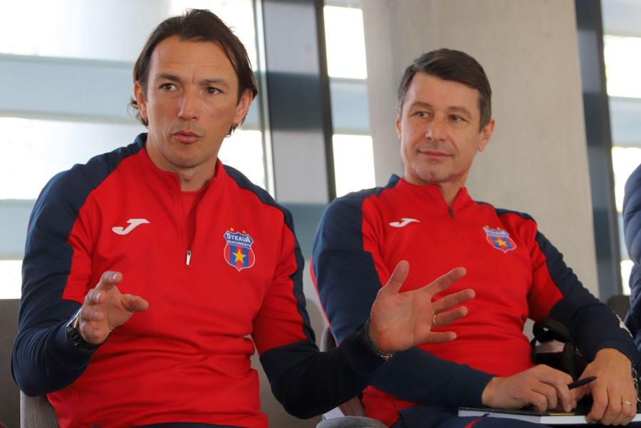 George Ogăraru, în stânga / Sursă foto: Facebook@ Steaua București Noua „perlă” din Ghencea » La 16 ani, a înscris primul gol oficial pentru Steaua: „Ăsta ar trebui să fie scopul clubului”