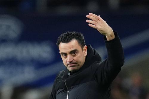 Xavi Hernandez, în timpul meciului Barcelona - Napoli 3-1, după 1-1 în tur Foto: Imago