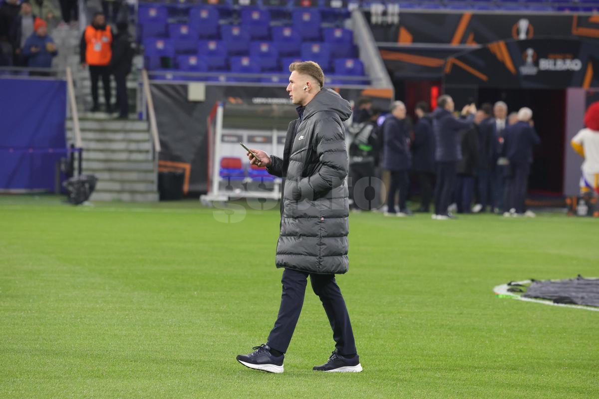Lyon - FCSB, primele imagini de la firul ierbii