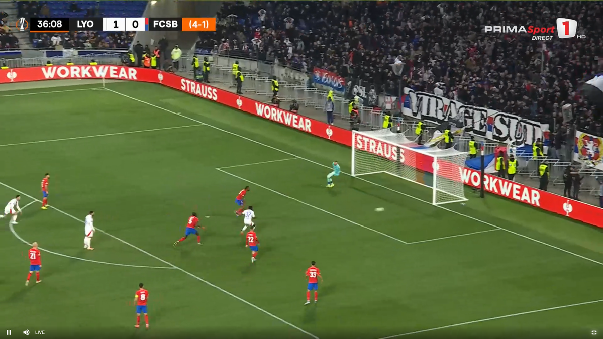 Nuamah, ratare uriașă în Lyon - FCSB
