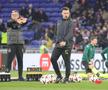 Lyon - FCSB, imagini de la încălzire