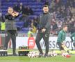 Lyon - FCSB, imagini de la încălzire