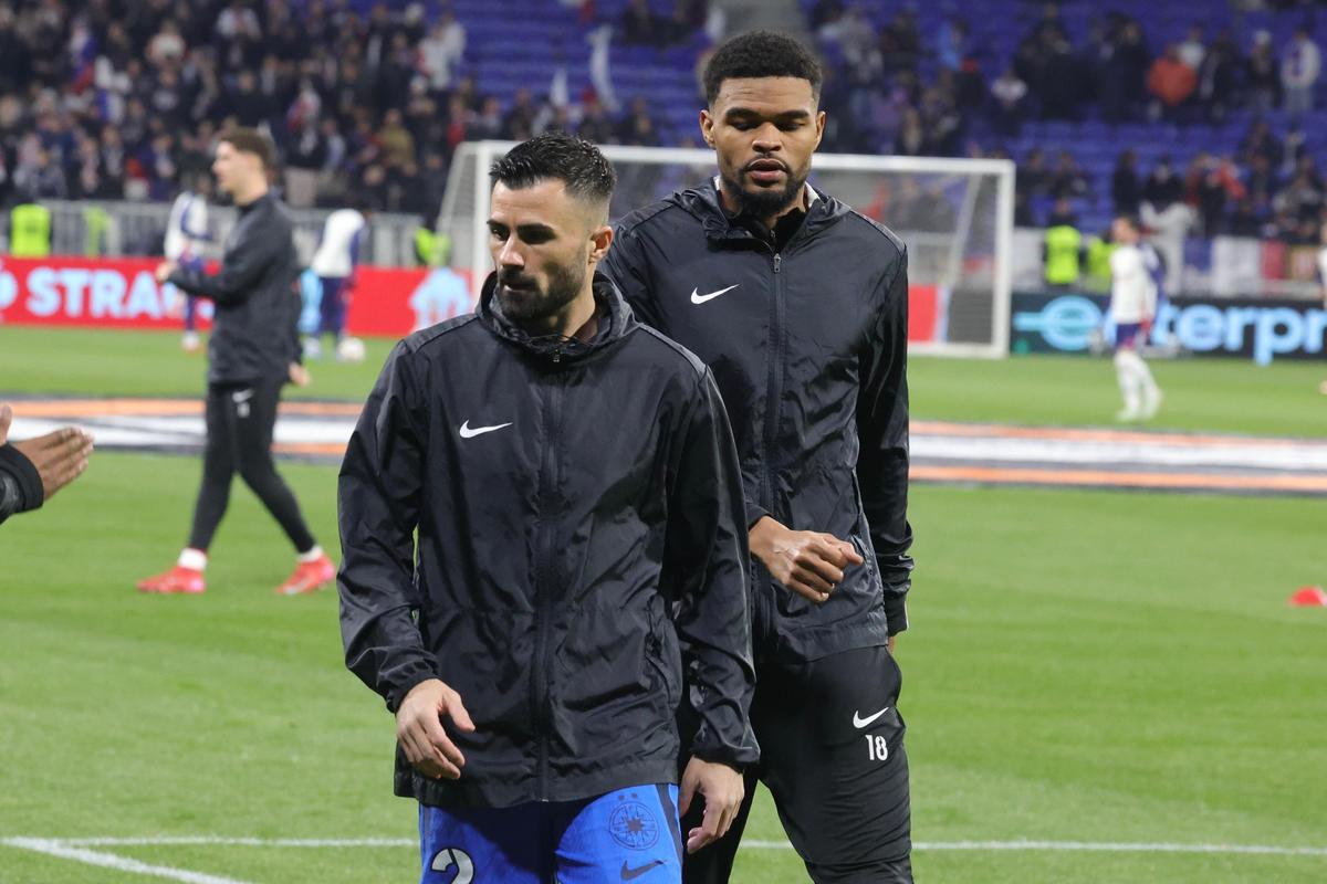 Lyon - FCSB, primele imagini de la firul ierbii