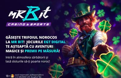 Sărbătorește Ziua Sfântului Patrick cu Mr Bit și Oferta Specială de Rotiri Gratuite!
