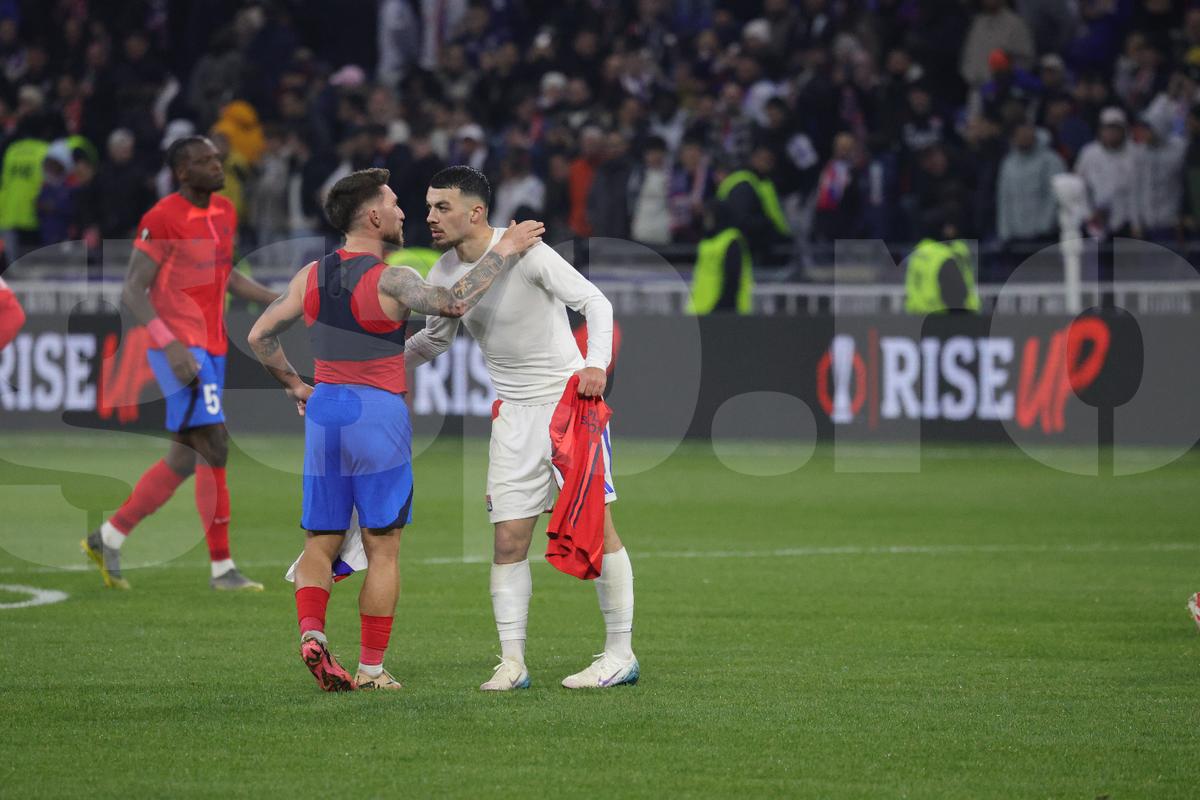 Anunțul făcut în direct după Lyon - FCSB: jucătorul căruia îi va fi scăzut salariul în vară