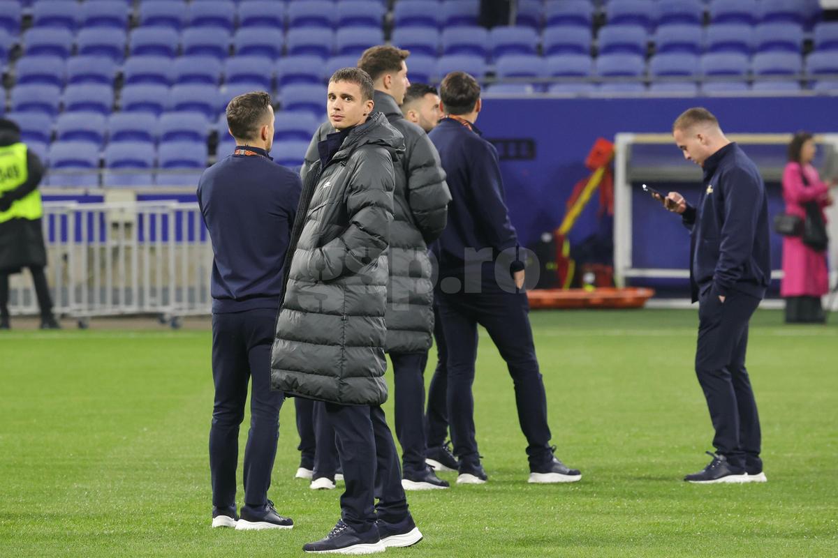 Lyon - FCSB, primele imagini de la firul ierbii