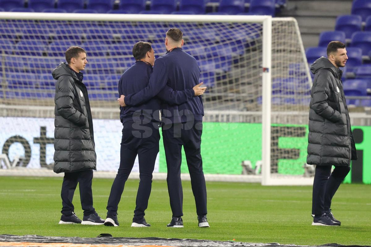 Lyon - FCSB, primele imagini de la firul ierbii