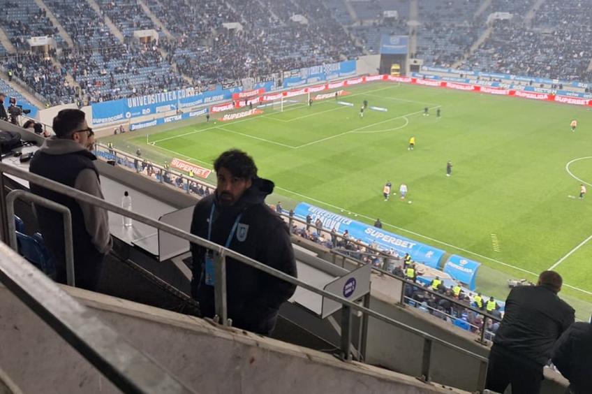 Filipe Coelho, surprins în tribune la meciul Craiovei