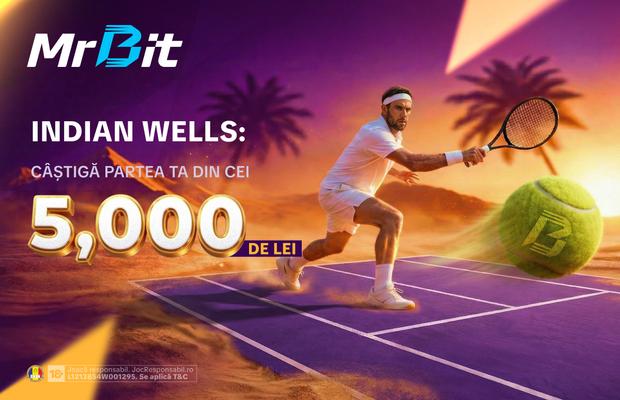 Indian Wells Masters: pronostic pentru semifinală și promoție cu fond de premii 5000 lei de la MrBit
