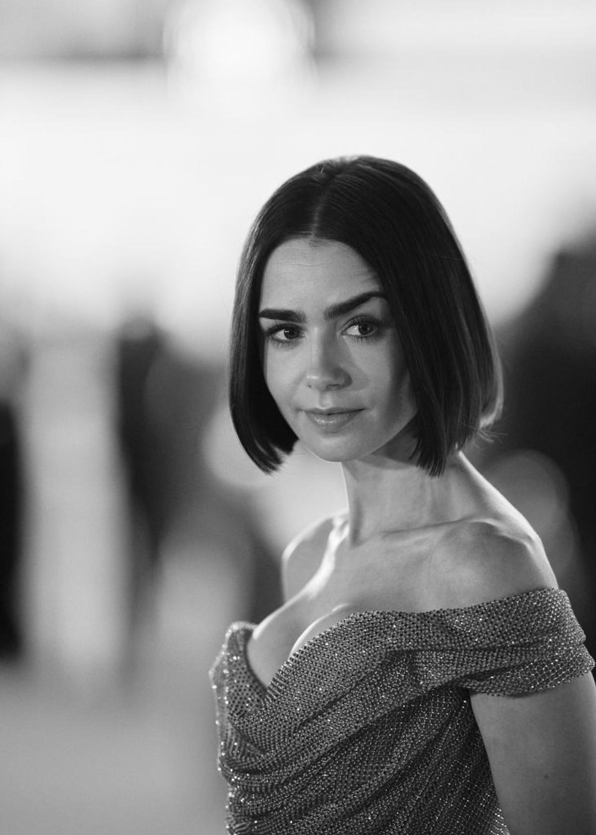 Lily Collins, surprinsă la meciul lui Alcaraz de la Indian Wells