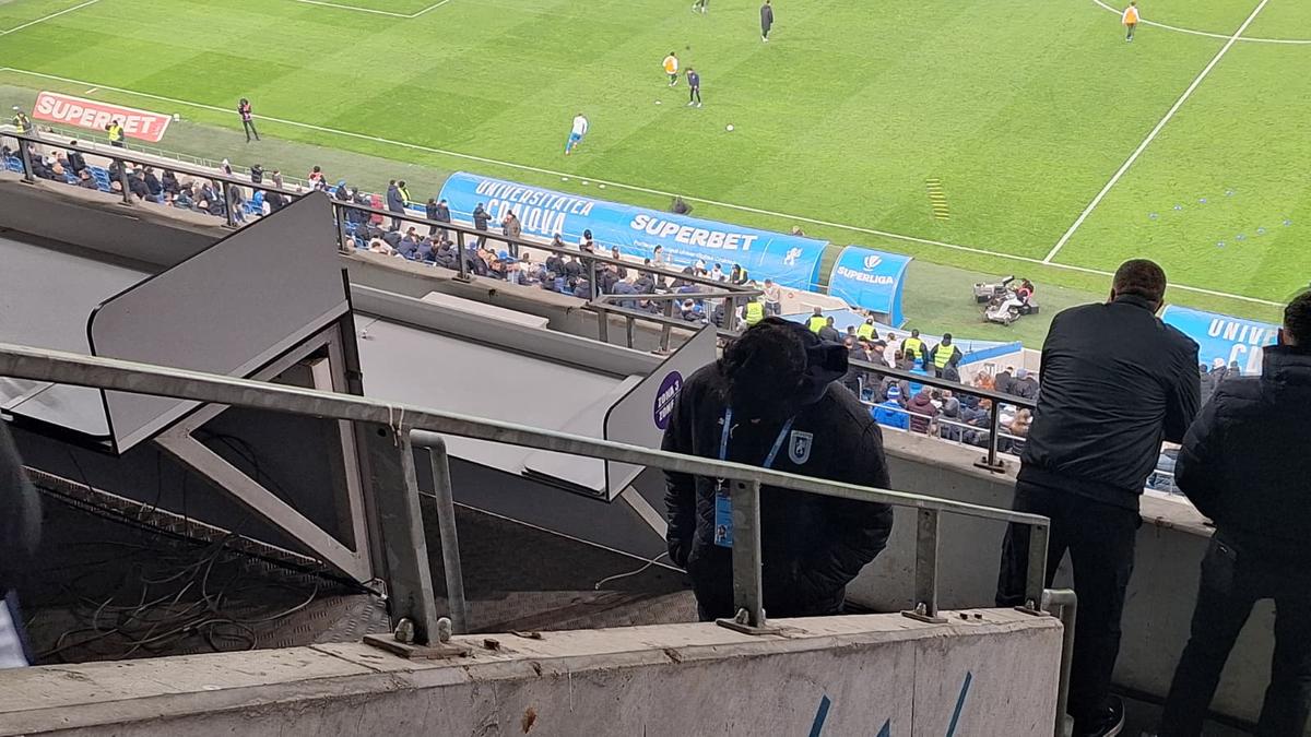 Filipe Coelho, surprins în tribune la meciul Craiovei