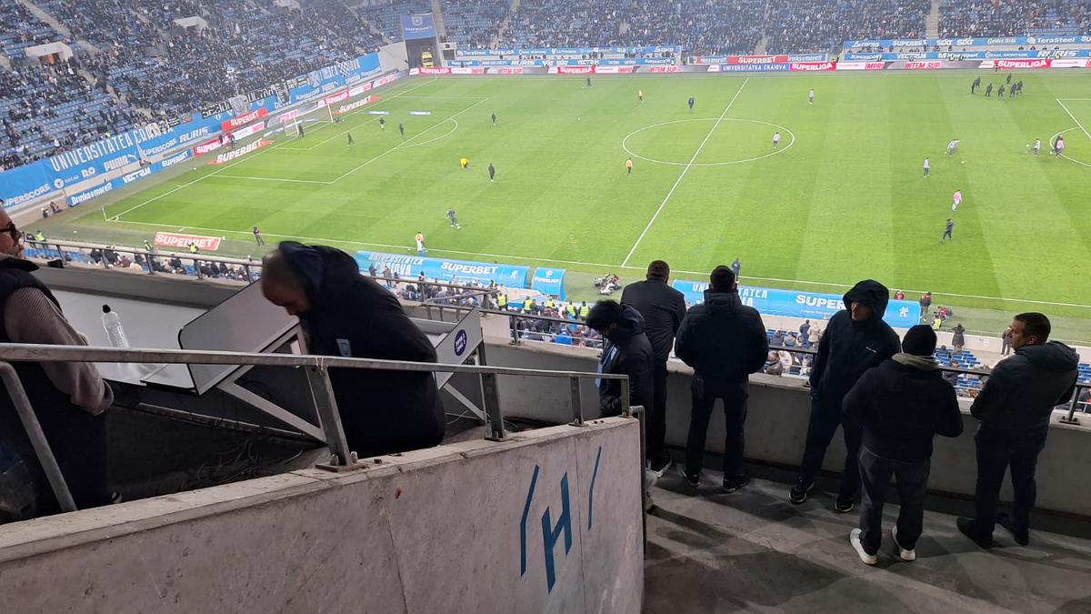 Filipe Coelho, surprins în tribune la meciul Craiovei
