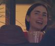Lily Collins, surprinsă la meciul lui Alcaraz de la Indian Wells