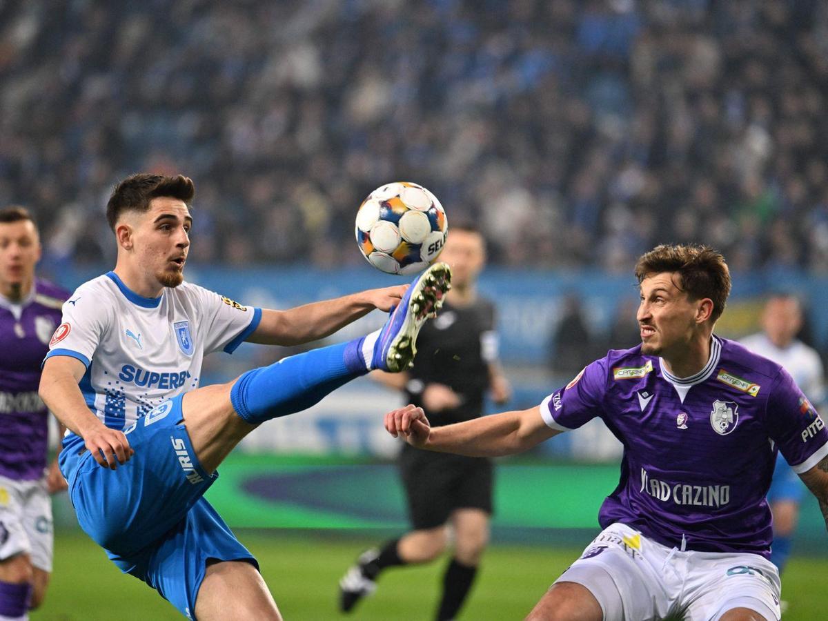 Universitatea Craiova - FC Argeș, duel în etapa 1 din play-off-ul Superligii