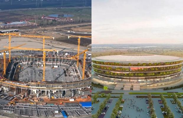 Noul stadion național, aflat la 32 km de capitală, prinde contur » Cele mai noi imagini de pe șantierul arenei de 400 de milioane de euro