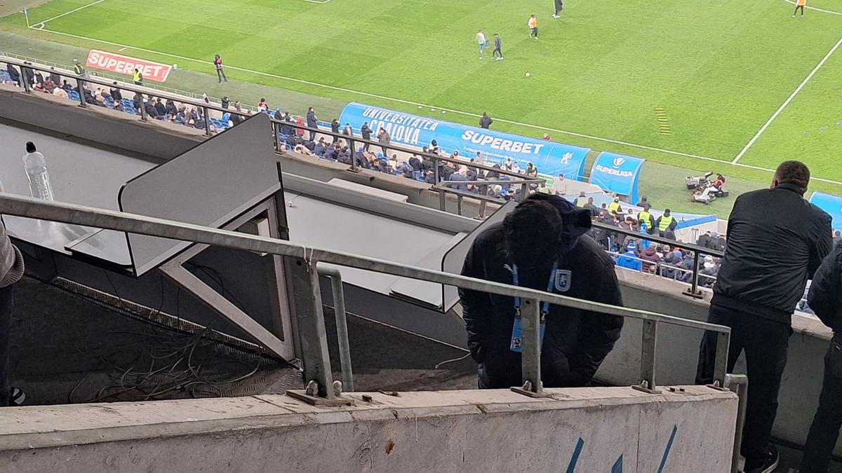 Filipe Coelho, surprins în tribune la meciul Craiovei
