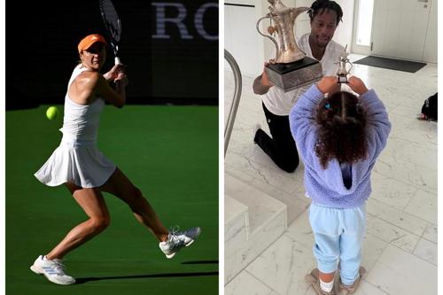 Elina Svitolina e în semifinale la Indian Wells, Gael Monfils în Europa cu fetița cuplului, Skai Colaj: Imago Images/Instagram