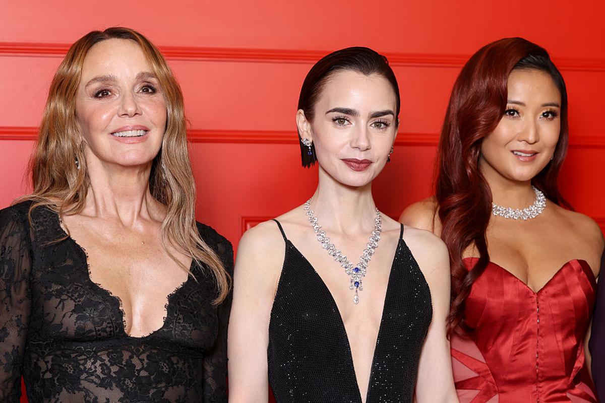 Lily Collins, surprinsă la meciul lui Alcaraz de la Indian Wells