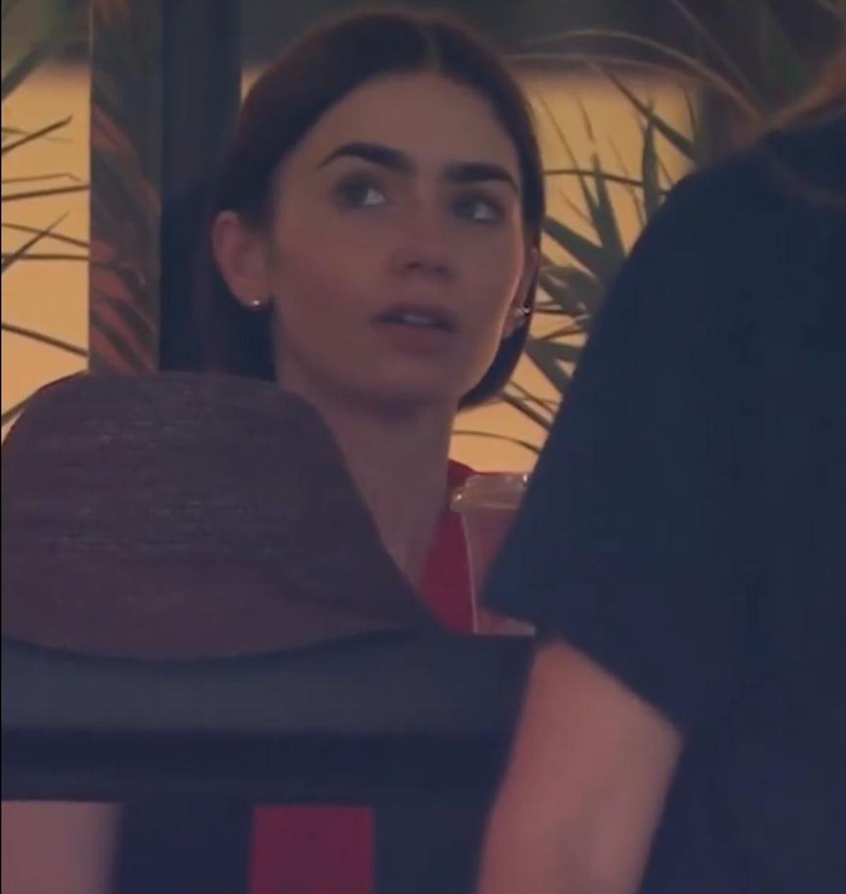 Lily Collins, surprinsă la meciul lui Alcaraz de la Indian Wells