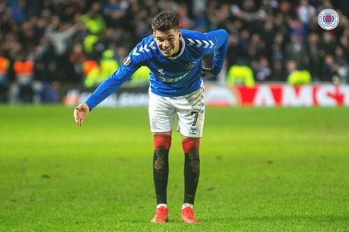 Ianis Hagi a impresionat prin evoluțiile sale de la Rangers // FOTO: facebook.com/rangersfc/