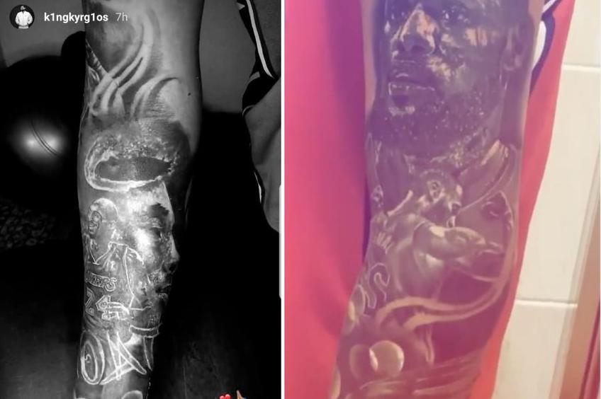 Nick Kyrgios și-a tatuat întregul braț stâng în onoarea lui Kobe Bryant // sursă foto: instagram @ k1ngkyrg1os