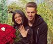 Ricardo Grigore și soția lui, Alexandra Popescu, alături de care va avea un băiețel