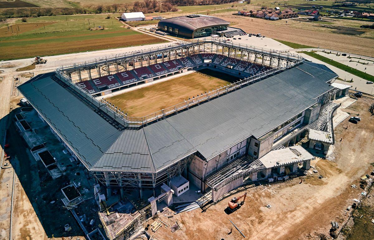 Imagini spectaculoase cu arena de peste 20 milioane de euro care se face în România! Când va avea loc inaugurarea