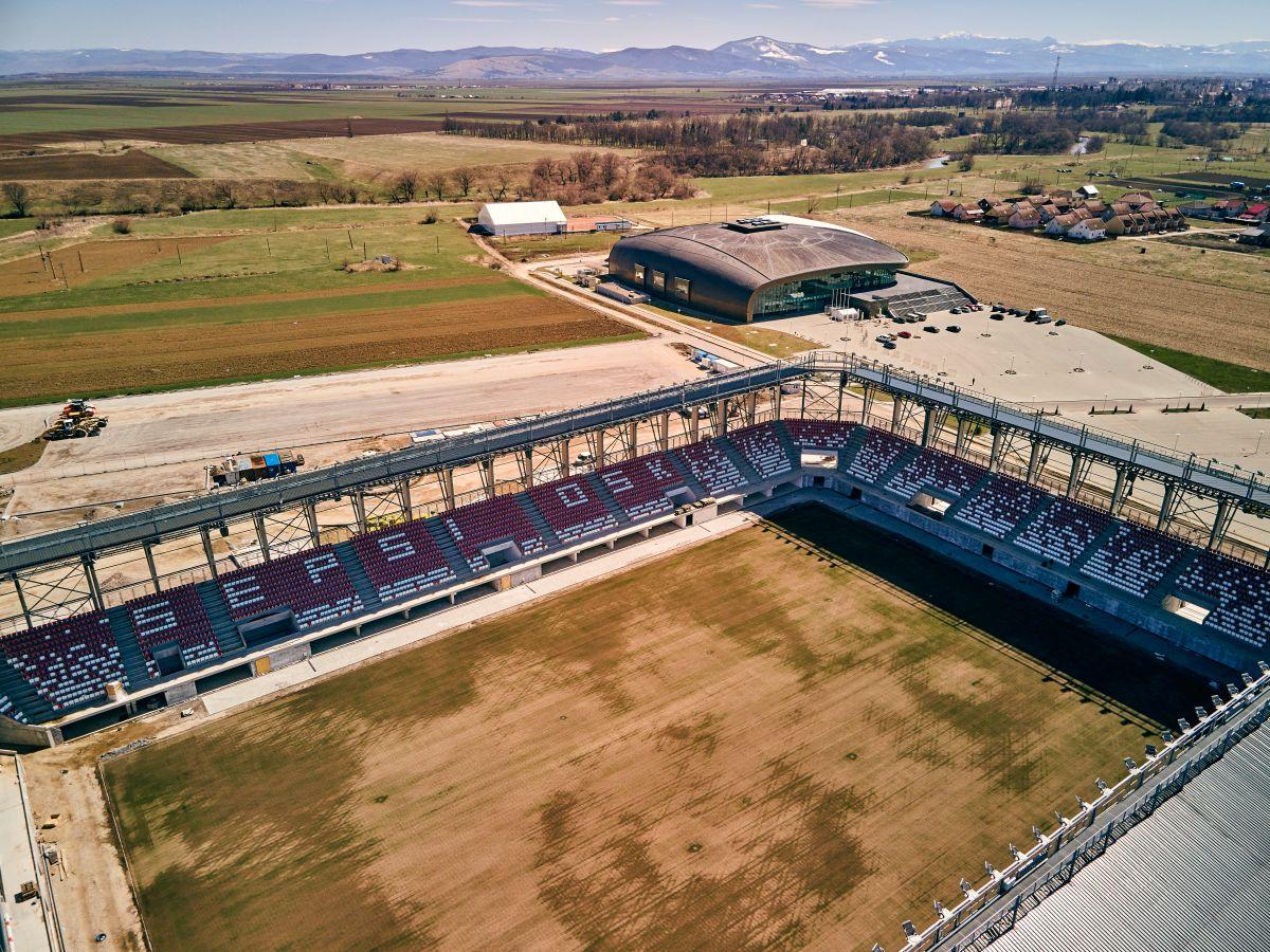 Imagini spectaculoase cu arena de peste 20 milioane de euro care se face în România! Când va avea loc inaugurarea