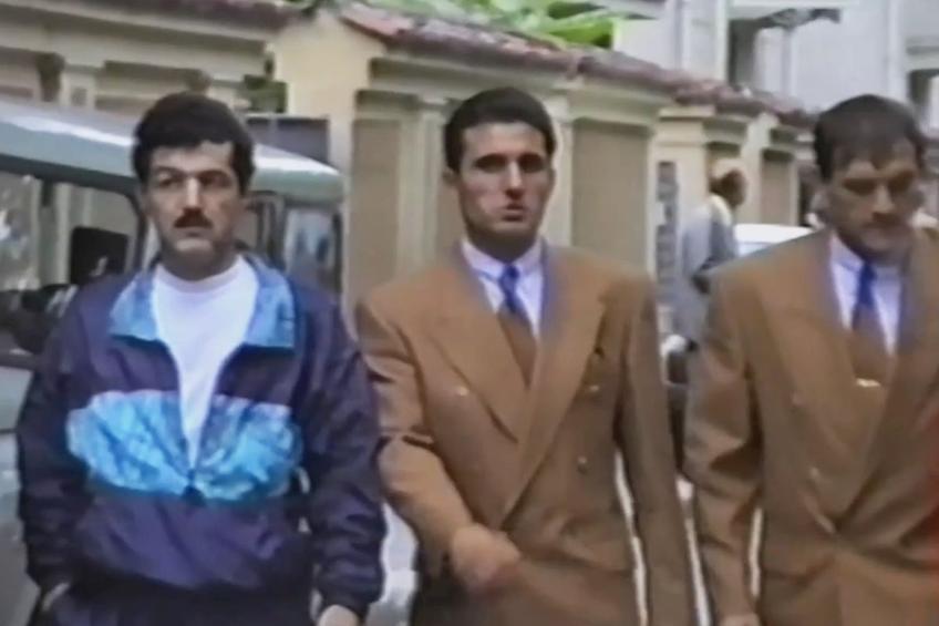 Imagine de arhivă antologică: Gică Hagi, Gigi Becali și Gabi Balint // foto: captură video FIFA +