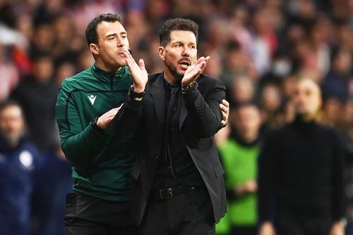 Diego Simeone, în finalul meciului cu Manchester City // foto: Guliver/gettyimages