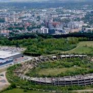Stadionul național din Vilnius, Lituania, înaintea demolării din 2022