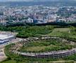Stadionul național din Vilnius, Lituania, înaintea demolării din 2022