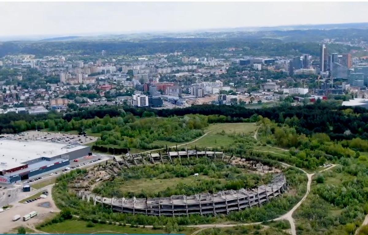 Stadionul național din Vilnius, Lituania, o ruină până în 2022! Imagini spectaculoase